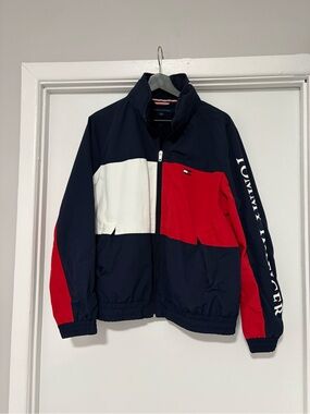 Tommy Hilfiger Navy/Red/White Colorblock Track Jacket